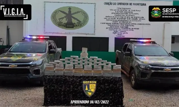 Polícia apreende 85 kg de cocaína com boliviano que atravessava fronteira em MT