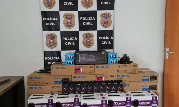 Polícia Civil de Paranatinga recebe aparelhos informáticos provenientes de acordo com o Ministério Público