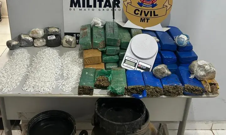 Polícia Civil desarticula depósito de drogas que seriam distribuídas em Itanhangá e Tapurah