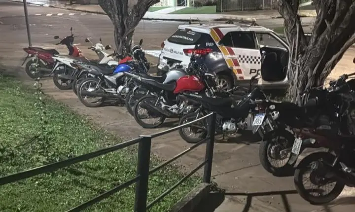 Polícia Militar apreende 12 motos e registra 121 infrações durante “rolezinho” em Jaciara