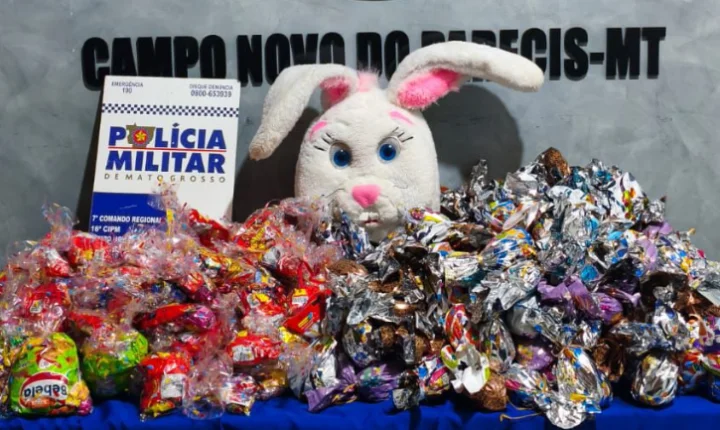 Polícia Militar frustra evento e apreende ovos de Páscoa que seriam distribuídos por facção