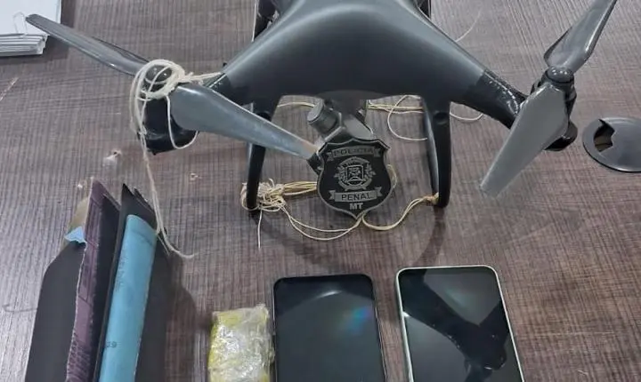 Polícia Penal abate mais um drone e evita entrada de celulares em penitenciária