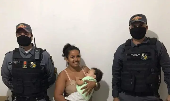 Policiais Militares de Paranatinga ajudam família a salvar vida de um bebê de 10 meses.