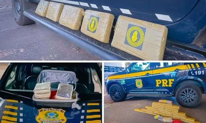 PRF apreende drogas e detém três pessoas em ações distintas nas rodovias federais de Mato Grosso