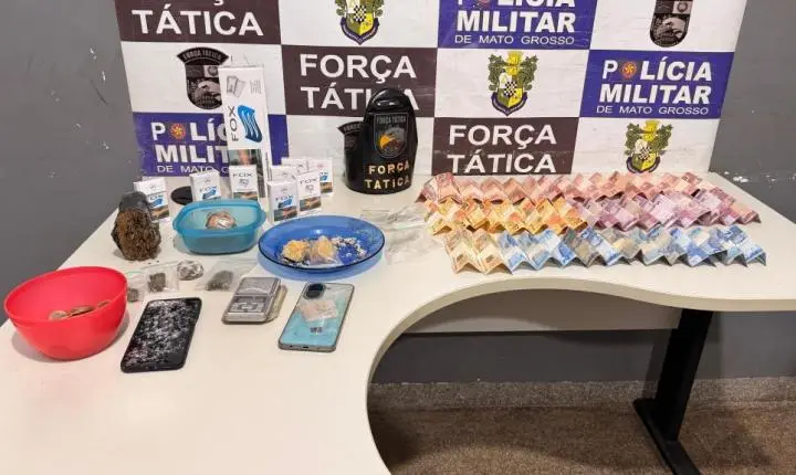 Rondonópolis; Força Tática prende suspeitos por tráfico de drogas e diversas passagens criminais