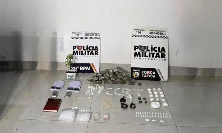 Rotam prende membros de facção criminosa e apreende adolescente com mais de 300 porções de drogas