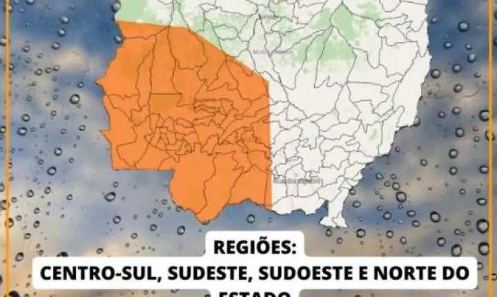 Tempestade com ventos de até 100 km/h colocam 57 municípios de MT em alerta; saiba quais