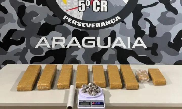 Torixoréu; Força Tática prende mulher e apreende dois adolescentes com tabletes de maconha