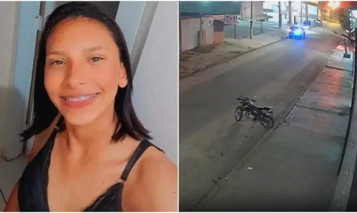 Vídeo; Jovem fura sinal e morre após colidir moto com picape em Pontes e Lacerda